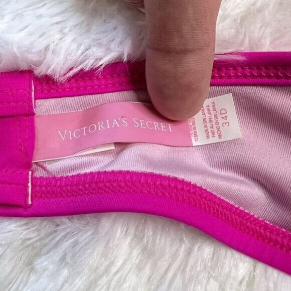 Victorias Secret The Wrap Halter Bikini Top in Neon Lotus - Picture 5 of 7